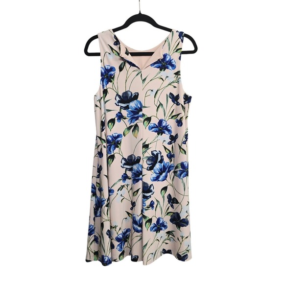 Lauren Ralph Lauren Floral Swing Dress 16P Petite Cottagecore Spring Easter - Picture 7 of 8